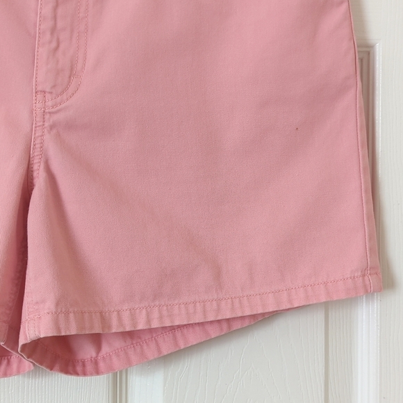 Tommy Hilfiger Y2K Vintage Classic Twill Cotton High Waisted Shorts Pink 12 - Picture 11 of 15